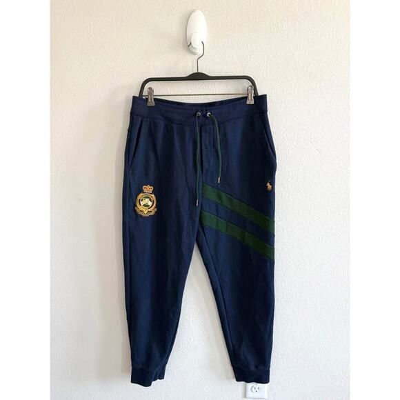 Polo Ralph Lauren Men’s Crest Crown Large Logo Joggers Size M - Picture 1 of 5